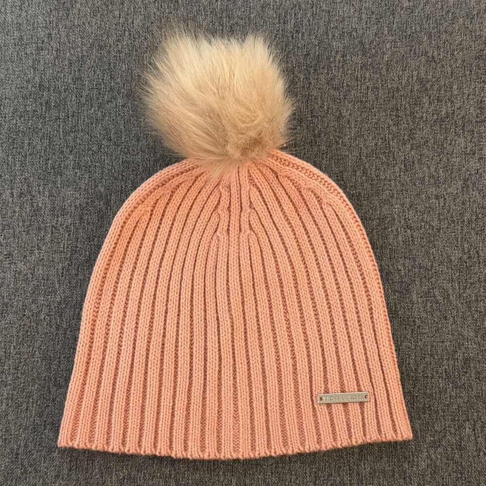 Michael Kors pink Beanie Hat Women's One Size Winter Snow
